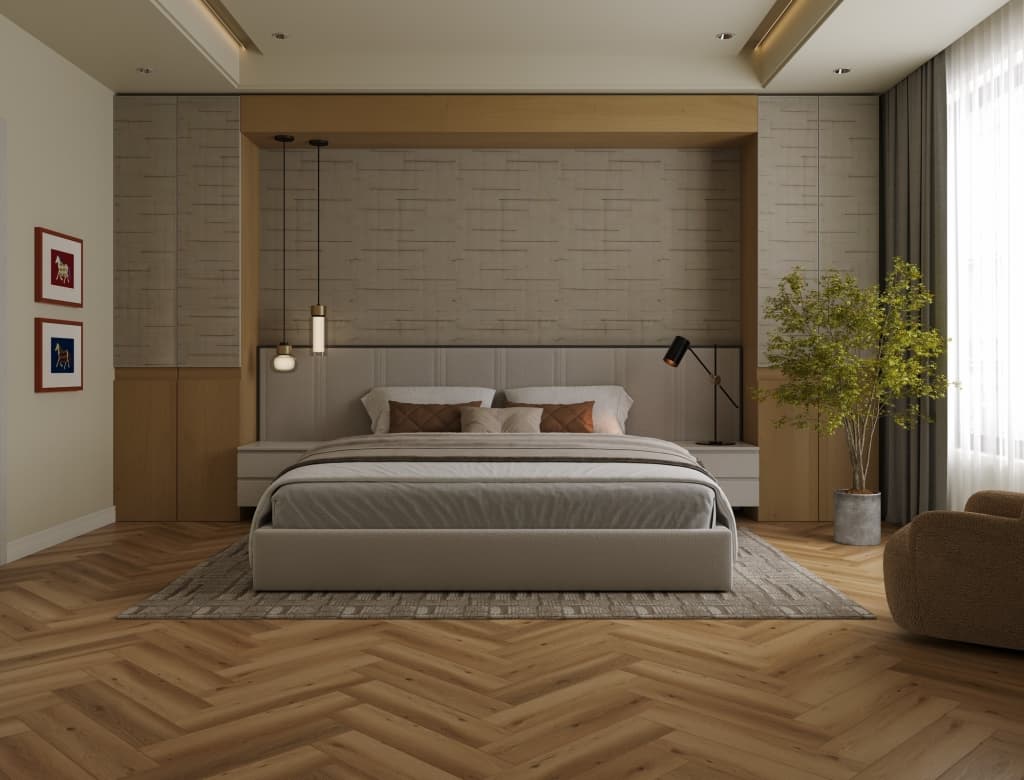 Инженерный ламинат Дуб Тростниковый Brown Sugar LF702-27