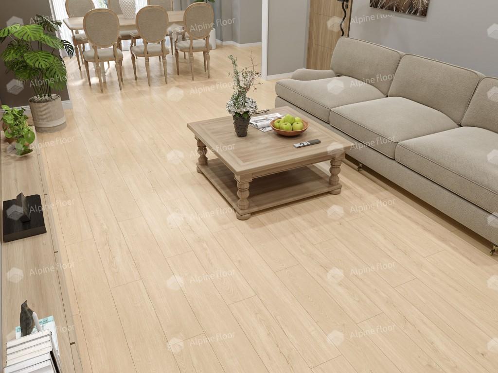 Замковая кварцвиниловая плитка для пола купить в Москве — Alpine Floor