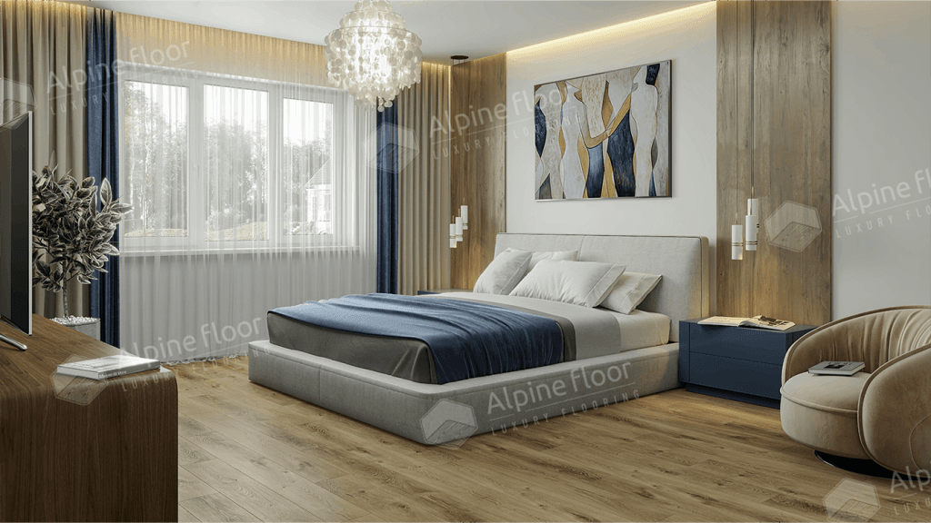 LVT плитка Дуб Натуральный Отбеленный ECO 23-3