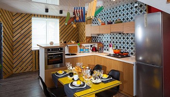 Кухня-столовая с геометрией